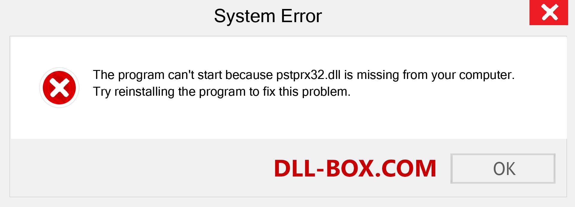  pstprx32.dll file is missing?. Download for Windows 7, 8, 10 - Fix  pstprx32 dll Missing Error on Windows, photos, images